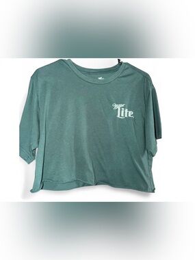 Saint Patrick’s Day• Miller Lite Green Crewneck Crop Tee